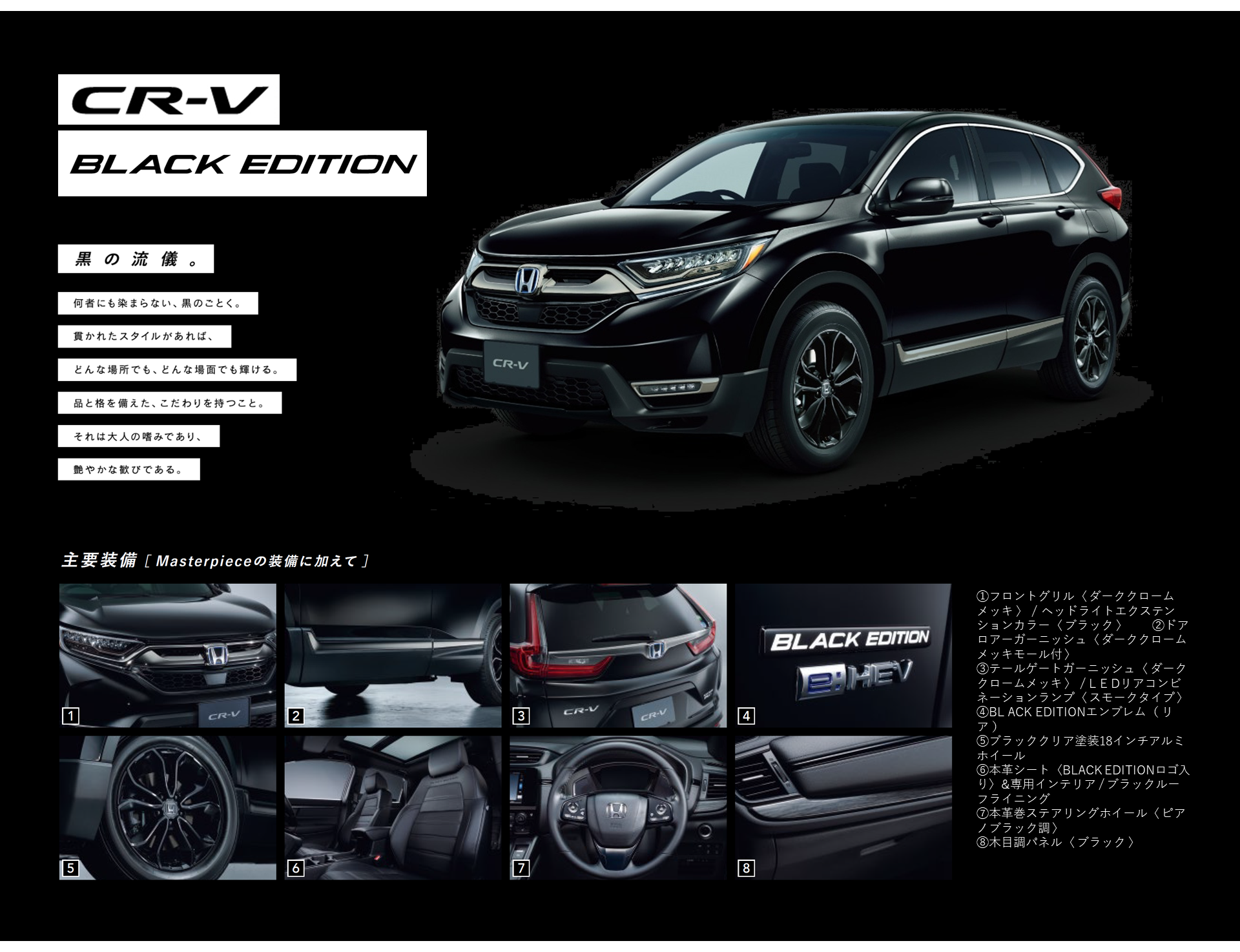 人気のホンダ車cr Vにblack Editionが登場 Honda Cars 埼玉中