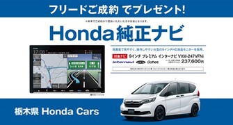 【栃木県Honda Cars】フリードご成約でHonda純正ナビプレゼント‼